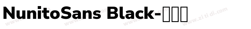 NunitoSans Black字体转换